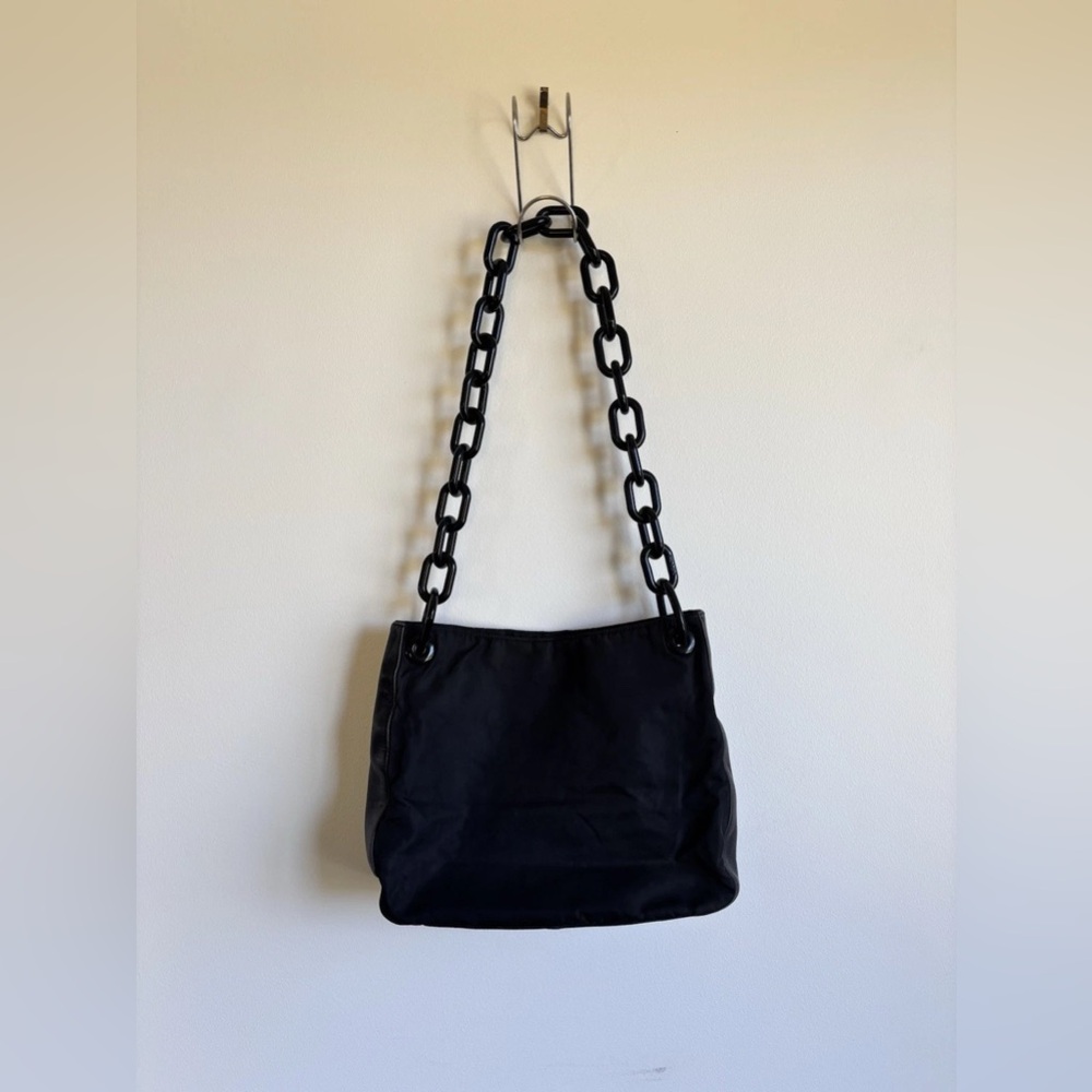 Prada Black Shoulder Bag with Chain Strap